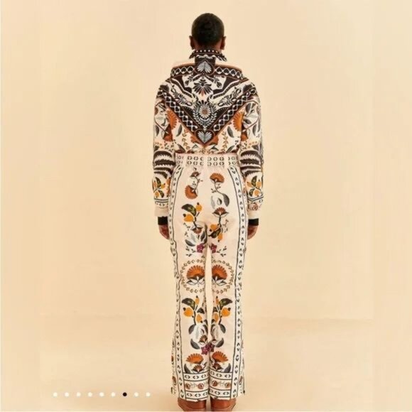 FARM Rio Jackets & Blazers - Farm Rio Sand Palms Paradise Ski Jumpsuit S